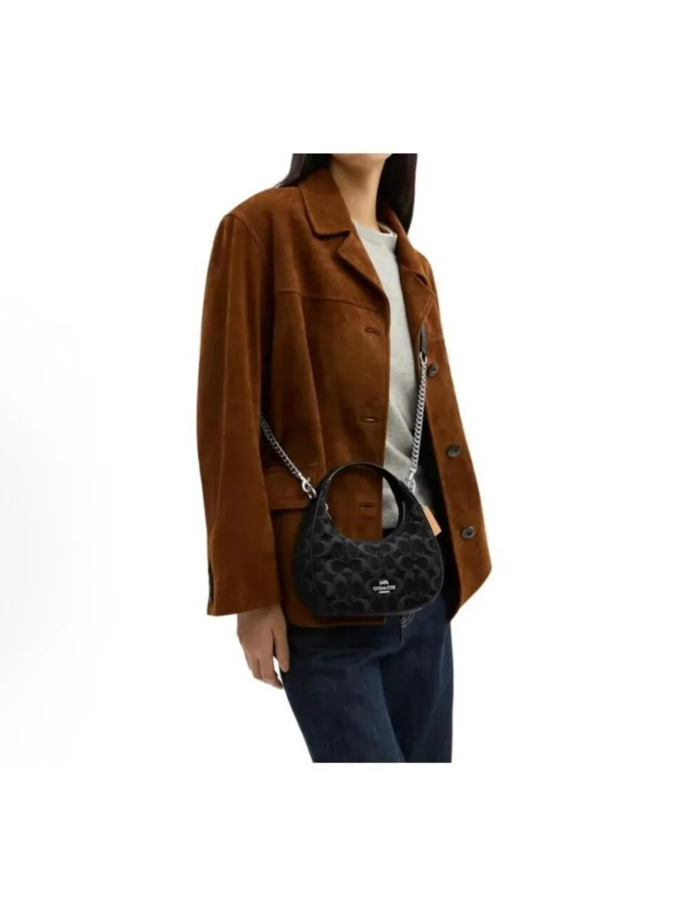 coach Carmen Mini Crossbody Bag In Signature Denim ccz47
